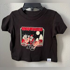 Kid Dangerous Vintage Style Graphic Christmas Tee Size 3-6mo